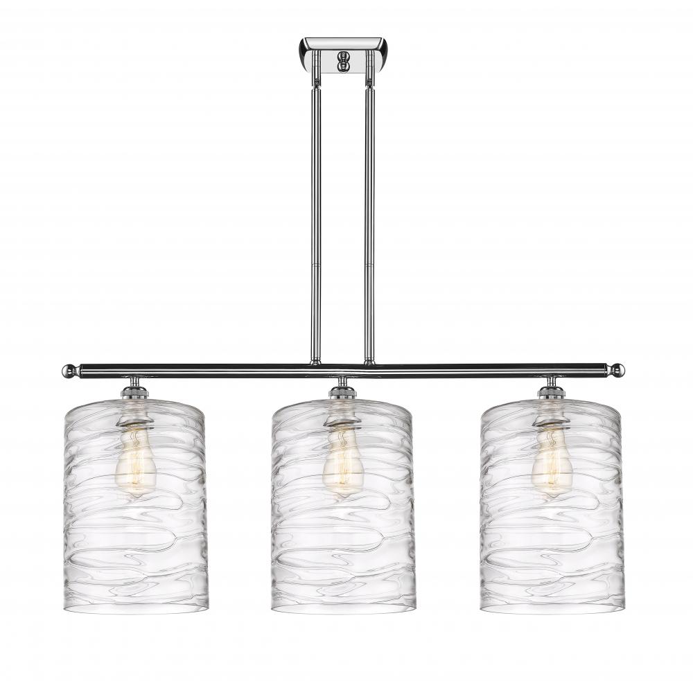 Cobbleskill - 3 Light - 36 inch - Polished Chrome - Stem hung - Island Light