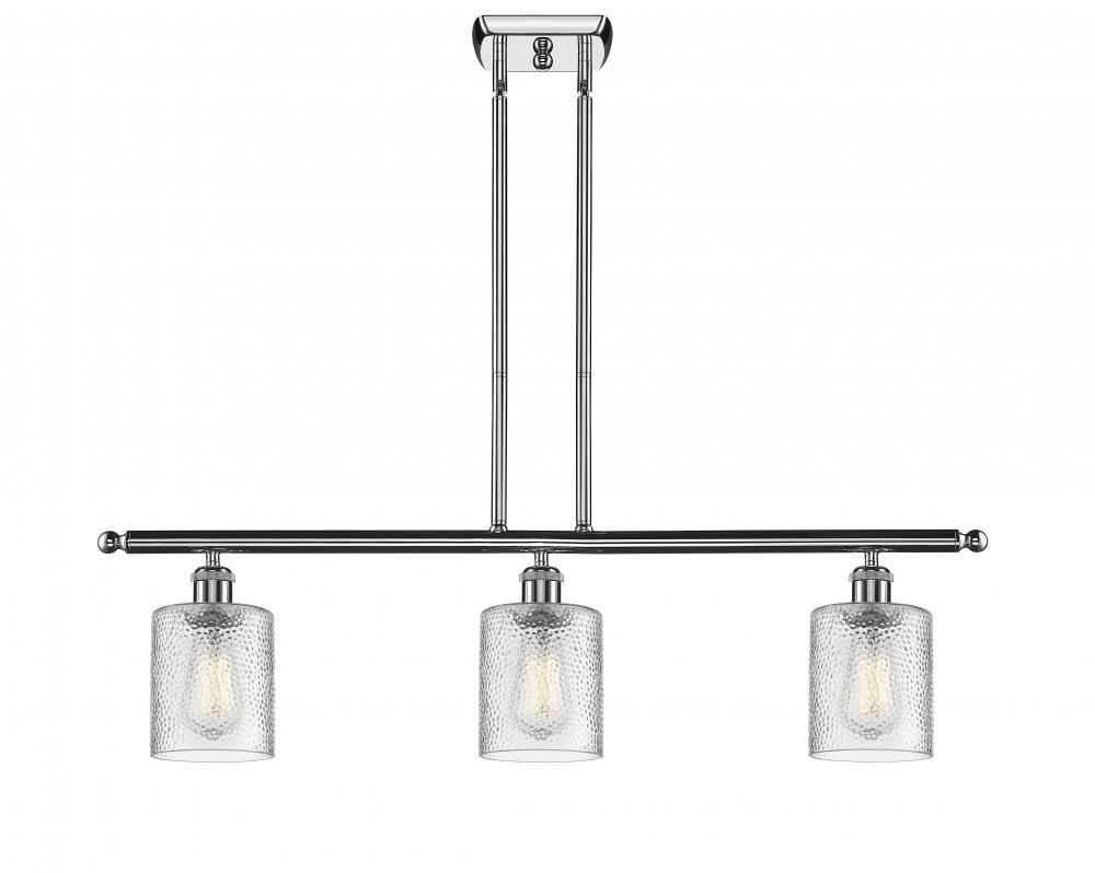 Cobbleskill - 3 Light - 36 inch - Polished Chrome - Stem hung - Island Light