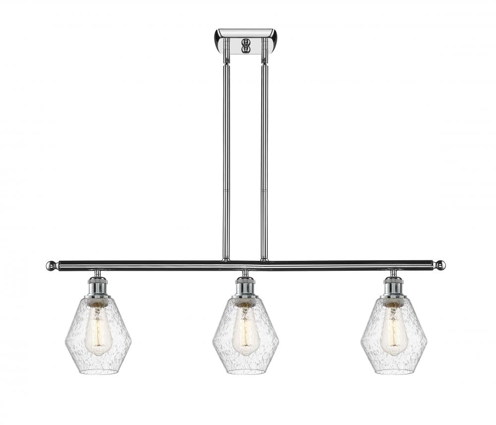 Cindyrella - 3 Light - 36 inch - Polished Chrome - Stem hung - Island Light