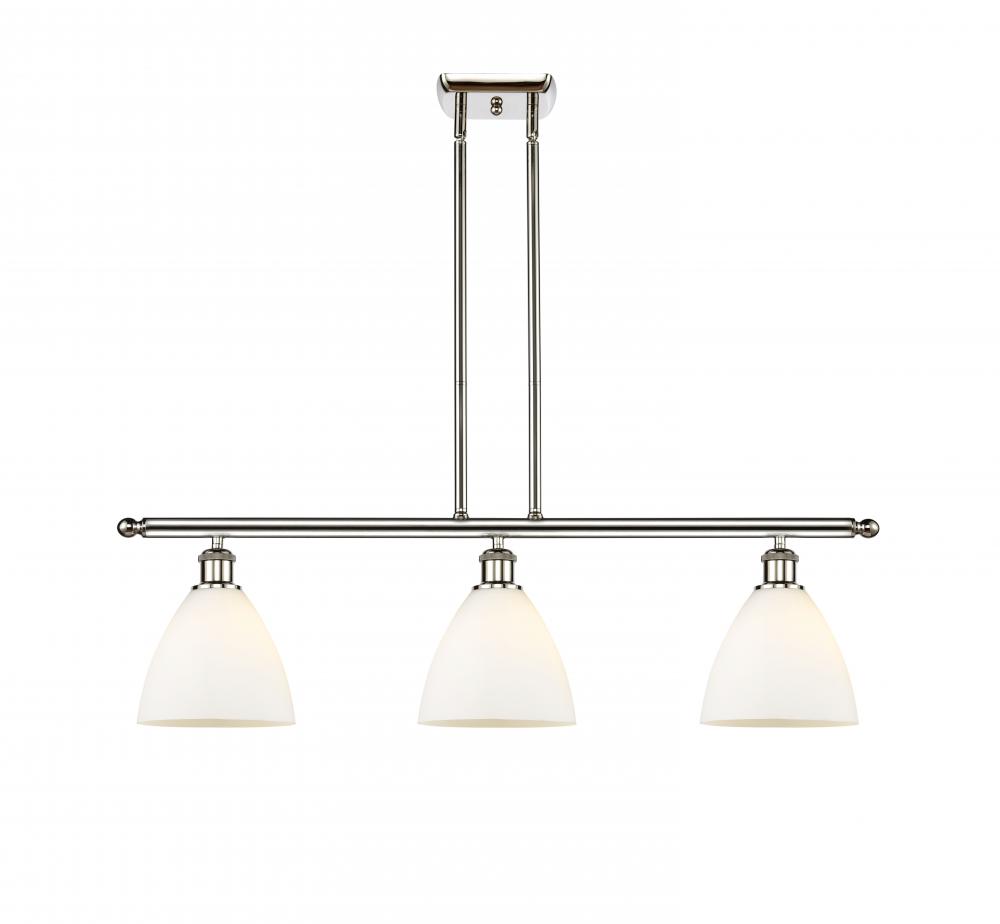 Bristol - 3 Light - 36 inch - Polished Nickel - Stem hung - Island Light