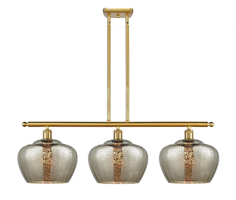 Fenton - 3 Light - 38 inch - Satin Gold - Stem hung - Island Light