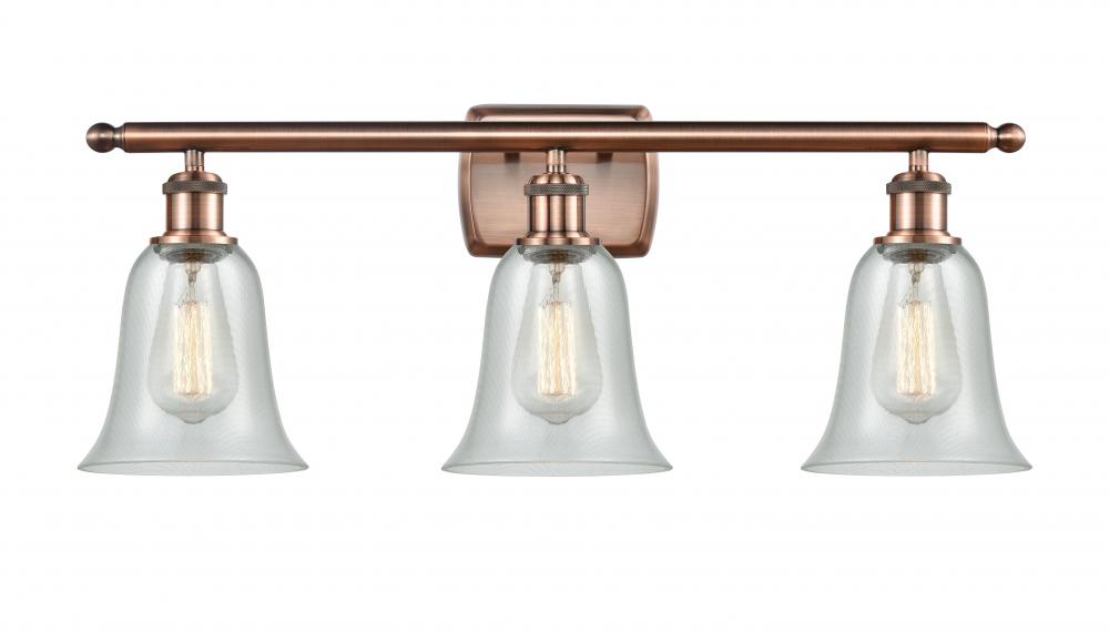 Hanover - 3 Light - 26 inch - Antique Copper - Bath Vanity Light