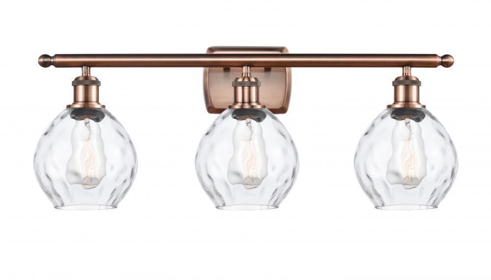 Waverly - 3 Light - 26 inch - Antique Copper - Bath Vanity Light