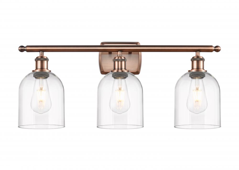 Bella - 3 Light - 26 inch - Antique Copper - Bath Vanity Light