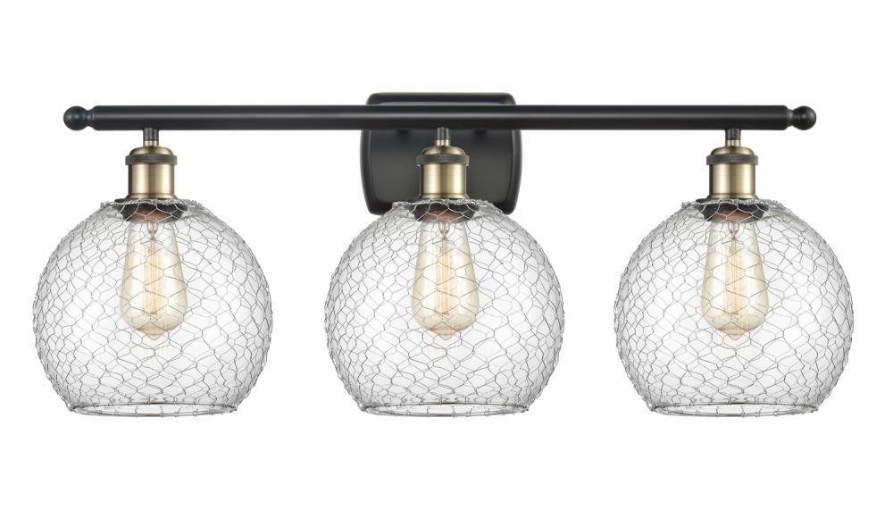 Farmhouse Chicken Wire 3 Light Bath Vanity Light