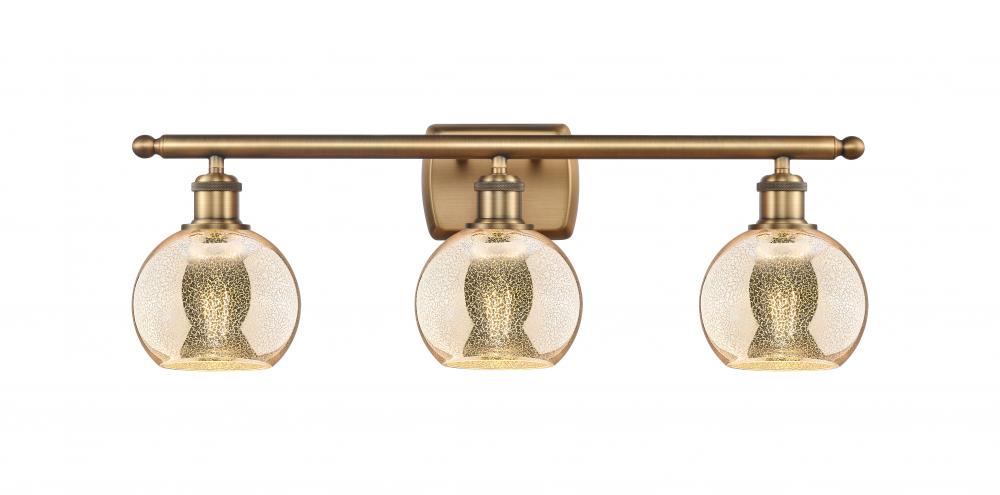 Athens - 3 Light - 26 inch - Brushed Brass - Bath Vanity Light