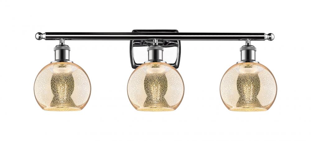Athens - 3 Light - 26 inch - Polished Chrome - Bath Vanity Light