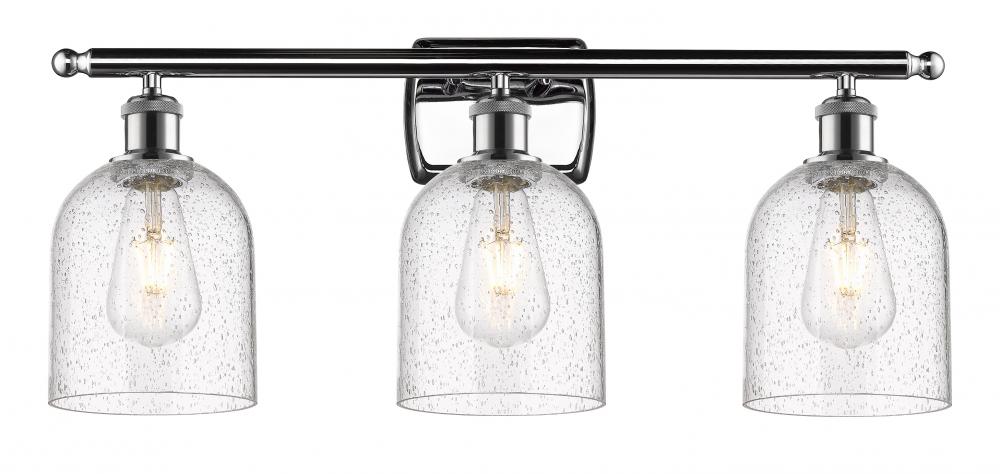 Bella - 3 Light - 26 inch - Polished Chrome - Bath Vanity Light