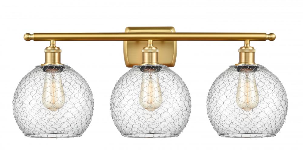 Farmhouse Chicken Wire 3 Light Bath Vanity Light