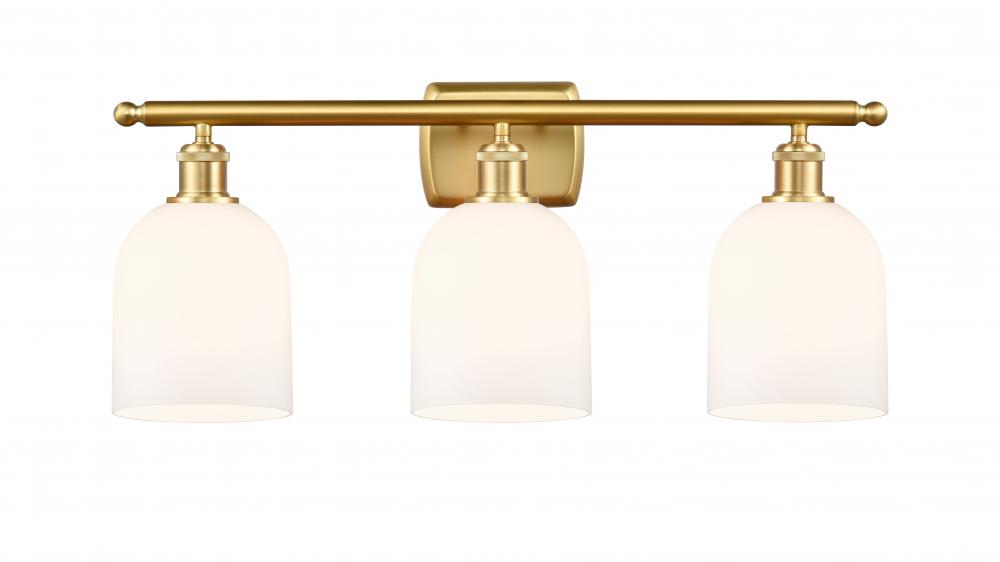 Bella - 3 Light - 26 inch - Satin Gold - Bath Vanity Light