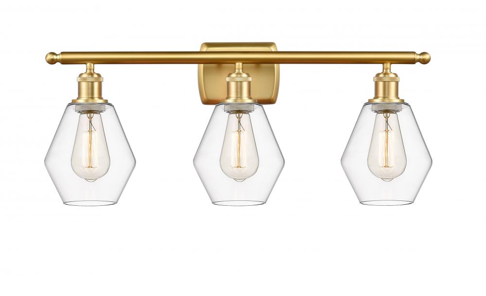 Cindyrella - 3 Light - 26 inch - Satin Gold - Bath Vanity Light