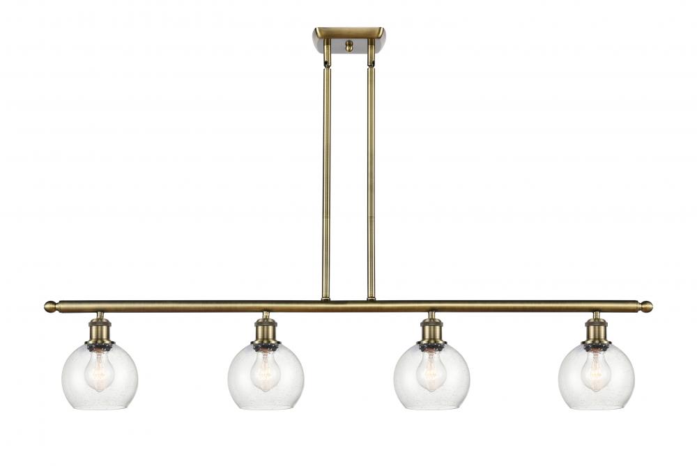Athens - 4 Light - 48 inch - Antique Brass - Stem hung - Island Light