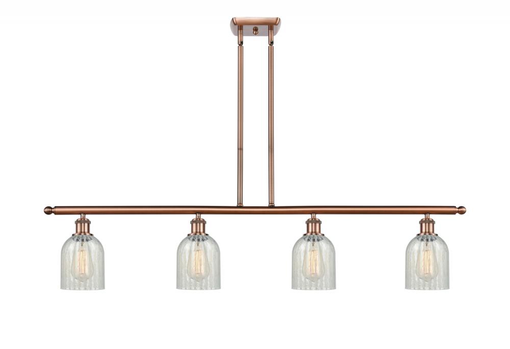 Caledonia - 4 Light - 48 inch - Antique Copper - Stem hung - Island Light
