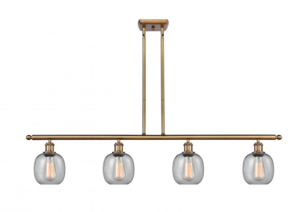 Belfast - 4 Light - 48 inch - Brushed Brass - Stem hung - Island Light