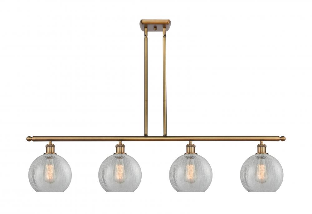Athens - 4 Light - 48 inch - Brushed Brass - Stem hung - Island Light