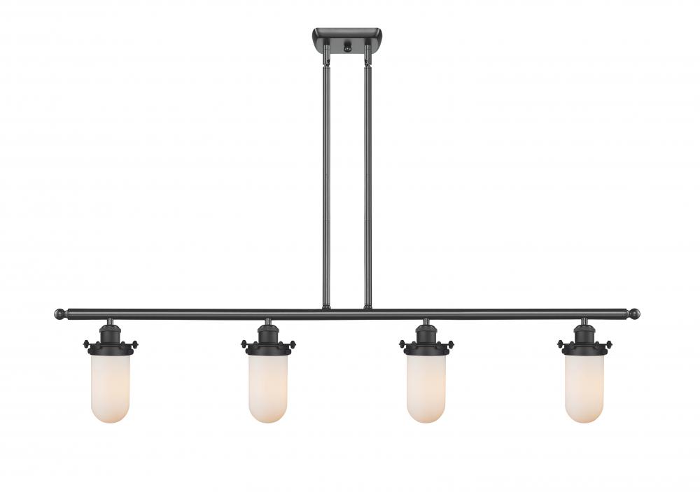 Kingsbury - 4 Light - 48 inch - Matte Black - Stem hung - Island Light