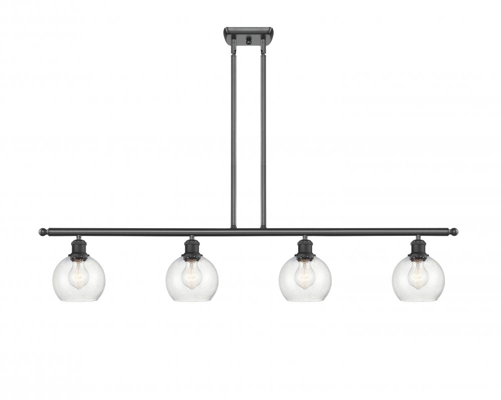 Athens - 4 Light - 48 inch - Matte Black - Stem hung - Island Light