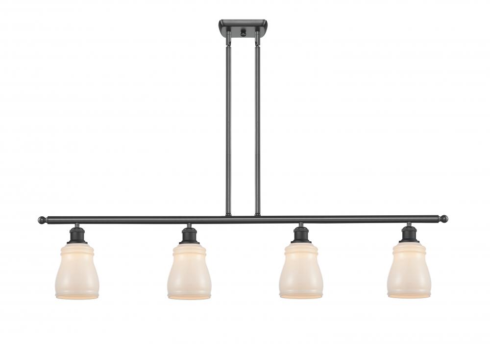 Ellery - 4 Light - 48 inch - Matte Black - Stem hung - Island Light