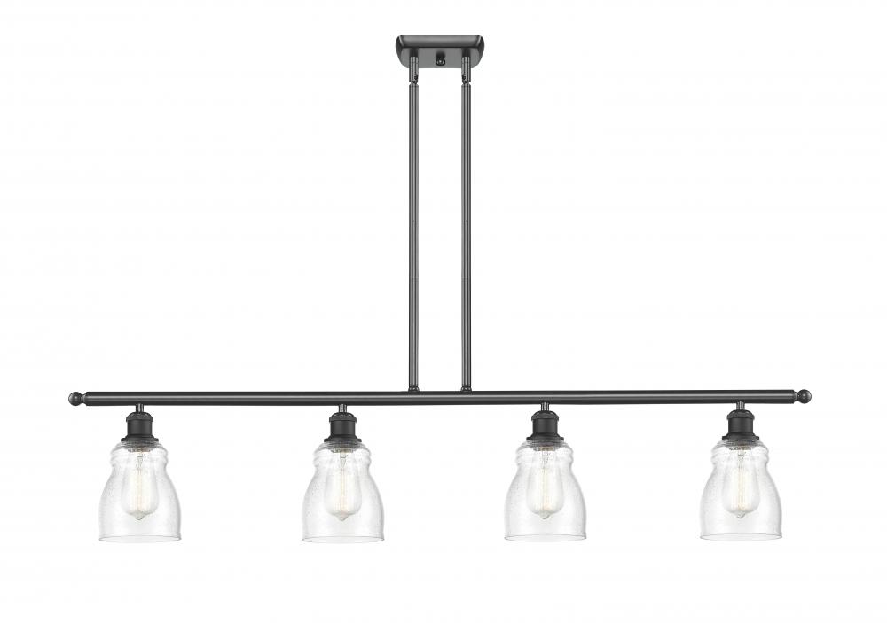 Ellery - 4 Light - 48 inch - Matte Black - Stem hung - Island Light