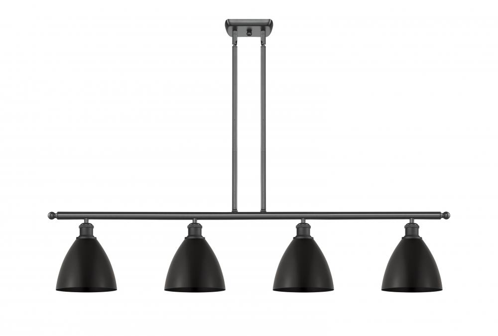 Bristol - 4 Light - 48 inch - Matte Black - Stem hung - Island Light