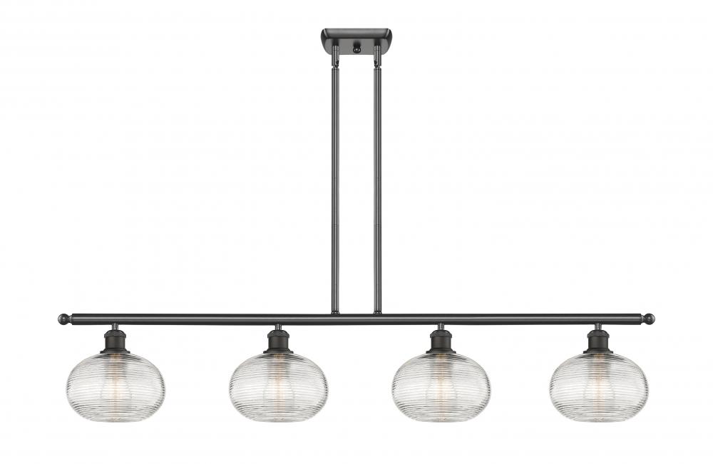 Ithaca - 4 Light - 48 inch - Oil Rubbed Bronze - Stem hung - Island Light