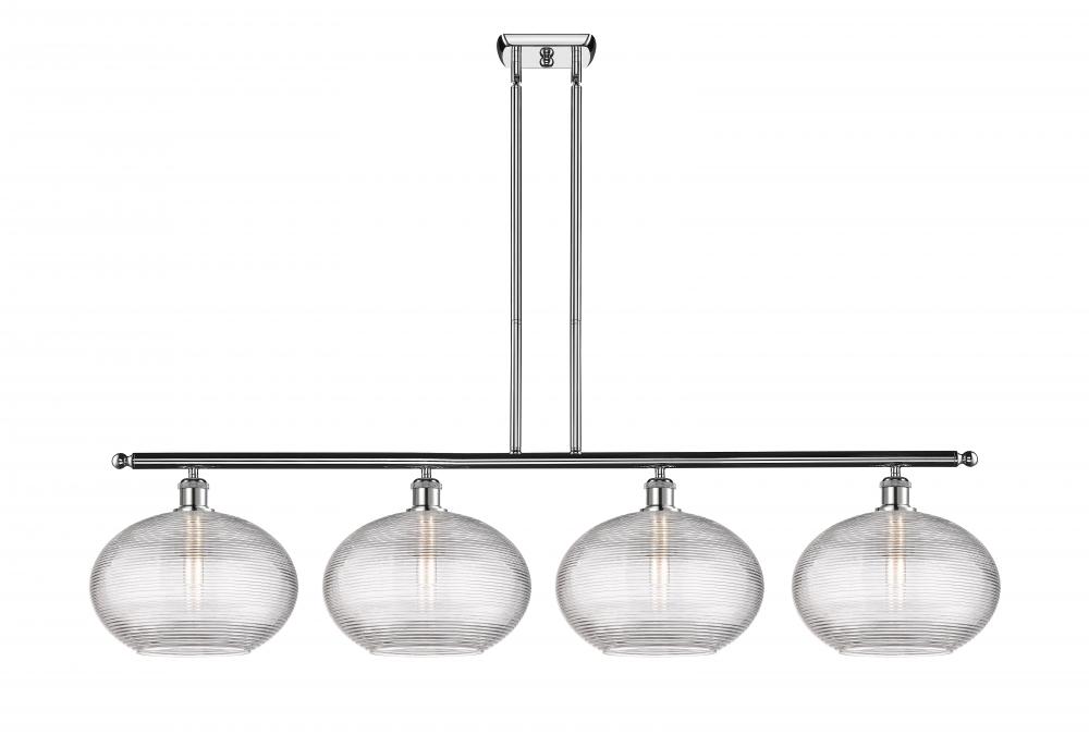 Ithaca - 4 Light - 50 inch - Polished Chrome - Stem hung - Island Light