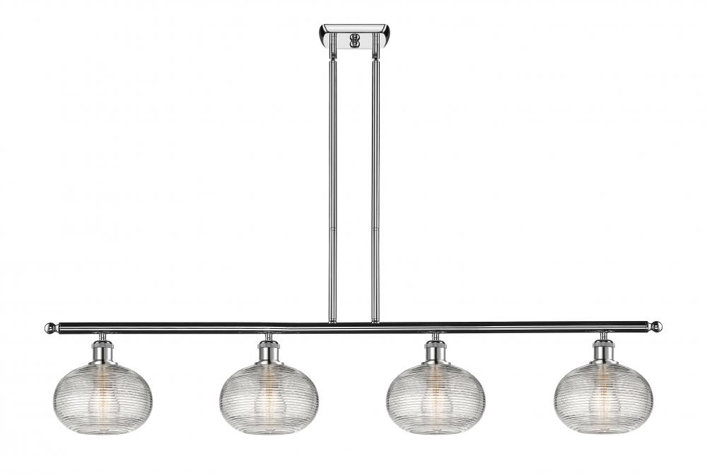 Ithaca - 4 Light - 48 inch - Polished Chrome - Stem hung - Island Light