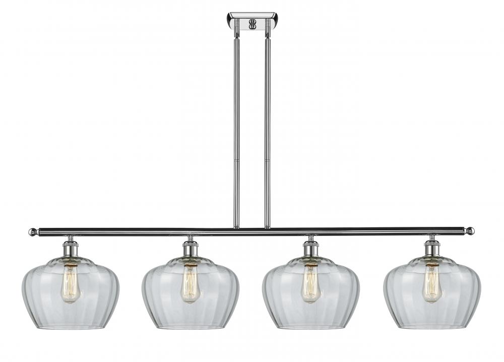 Fenton - 4 Light - 49 inch - Polished Chrome - Stem hung - Island Light