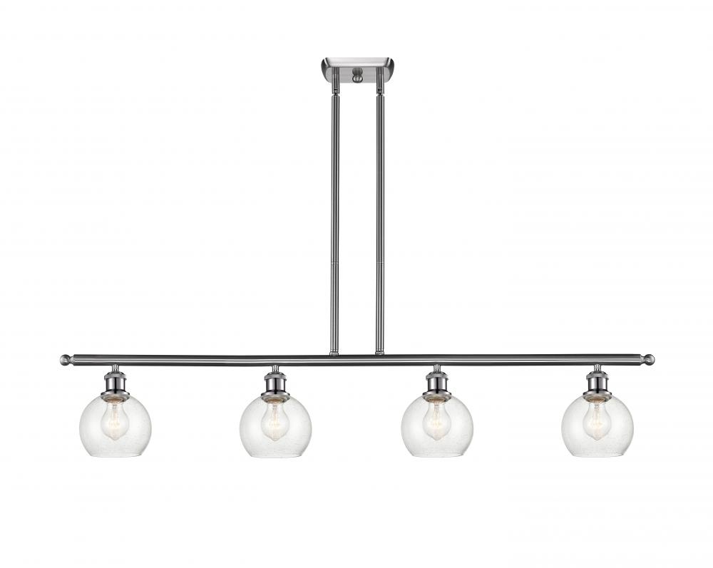 Athens - 4 Light - 48 inch - Brushed Satin Nickel - Stem hung - Island Light