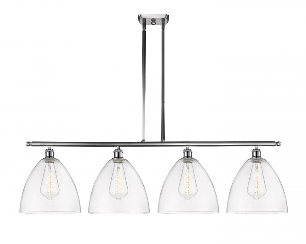 Bristol - 4 Light - 50 inch - Brushed Satin Nickel - Stem hung - Island Light