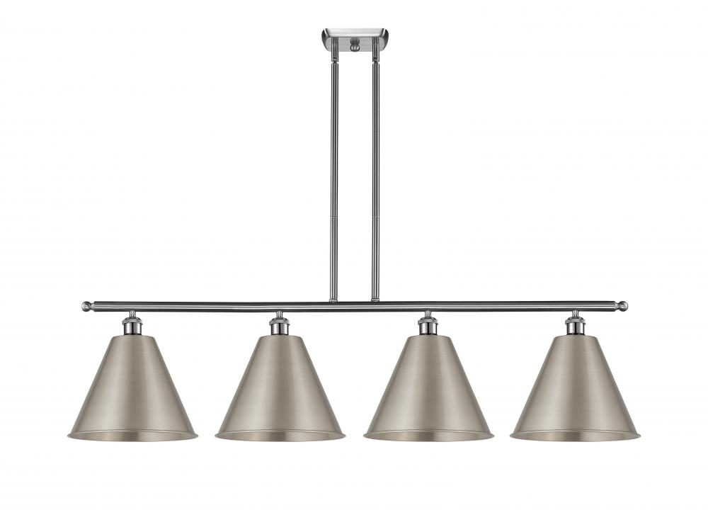 Berkshire - 4 Light - 50 inch - Brushed Satin Nickel - Stem hung - Island Light