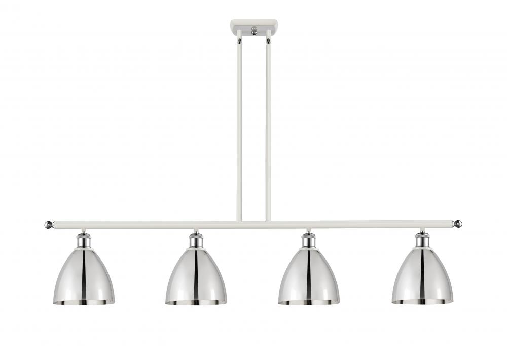 Bristol - 4 Light - 48 inch - White Polished Chrome - Stem hung - Island Light