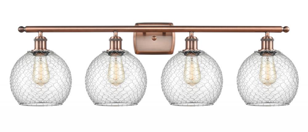 Farmhouse Chicken Wire 4 Light Bath Vanity Light