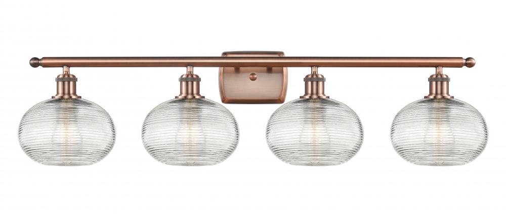 Ithaca - 4 Light - 38 inch - Antique Copper - Bath Vanity Light