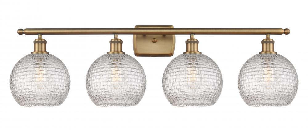 Athens - 4 Light - 38 inch - Brushed Brass - Bath Vanity Light