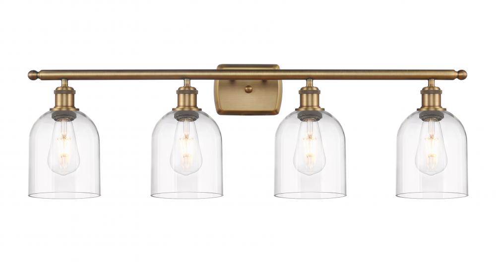 Bella - 4 Light - 36 inch - Brushed Brass - Bath Vanity Light