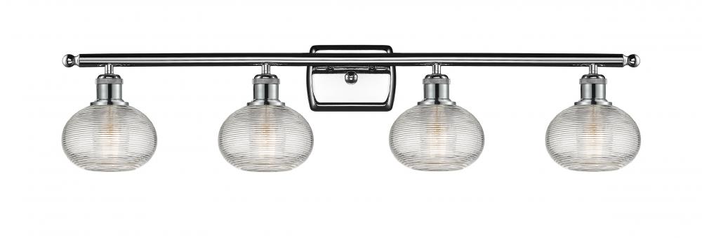 Ithaca - 4 Light - 36 inch - Polished Chrome - Bath Vanity Light