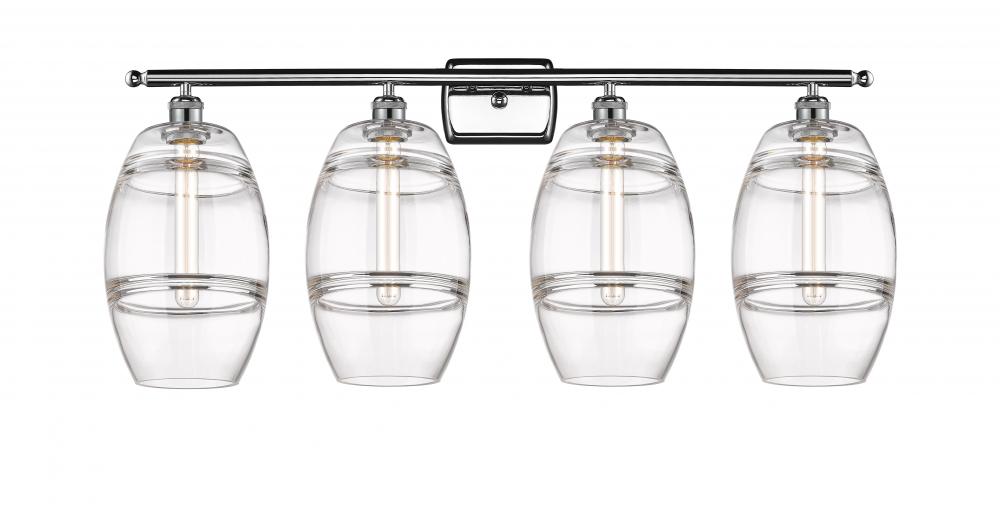 Vaz - 4 Light - 38 inch - Polished Chrome - Bath Vanity Light