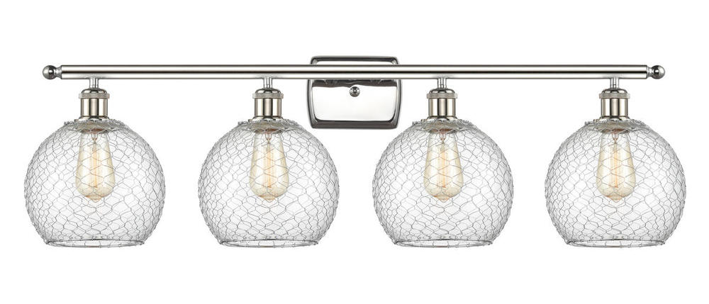 Farmhouse Chicken Wire 4 Light Bath Vanity Light