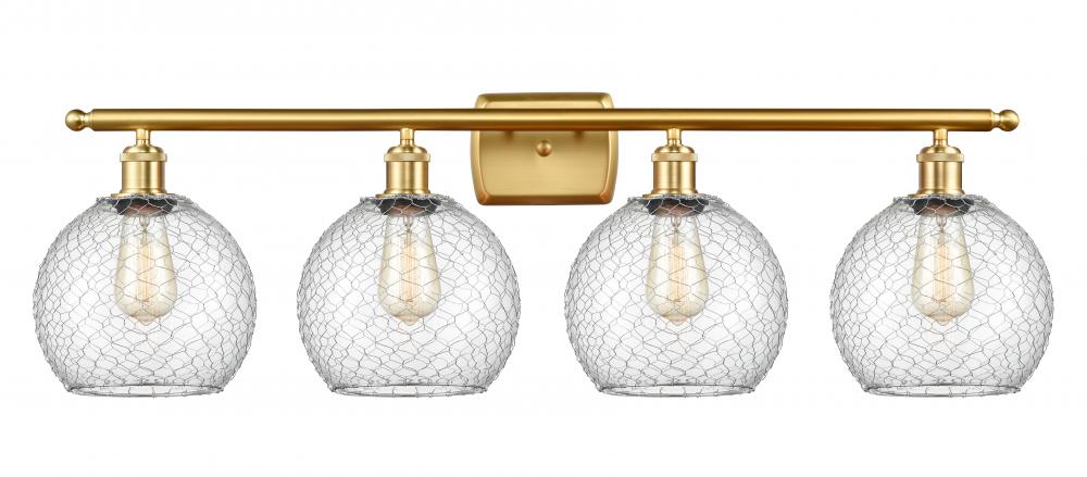 Farmhouse Chicken Wire 4 Light Bath Vanity Light