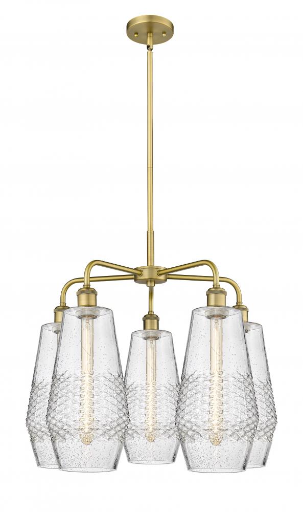 Windham - 5 Light - 25 inch - Brushed Brass - Chandelier