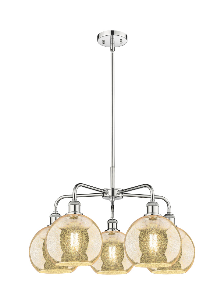 Athens - 5 Light - 26 inch - Polished Chrome - Chandelier