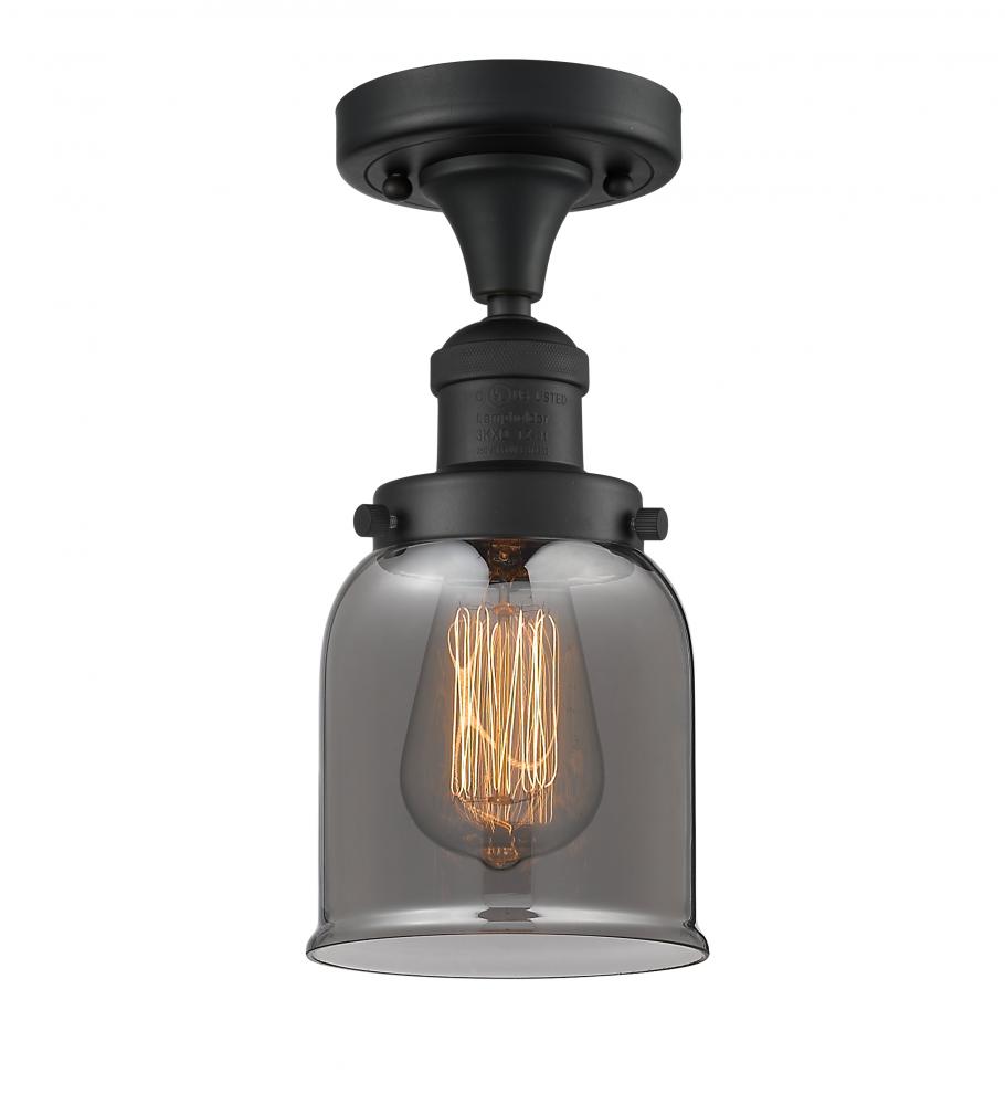 Bell - 1 Light - 5 inch - Matte Black - Semi-Flush Mount