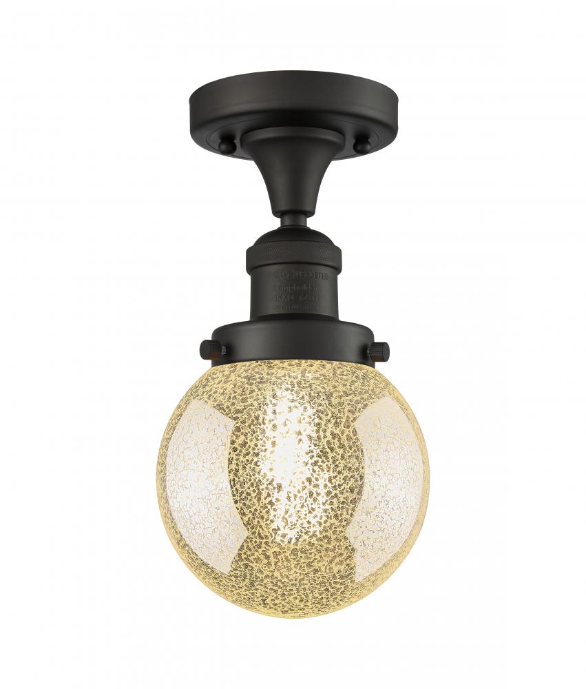 Beacon - 1 Light - 6 inch - Oil Rubbed Bronze - Semi-Flush Mount