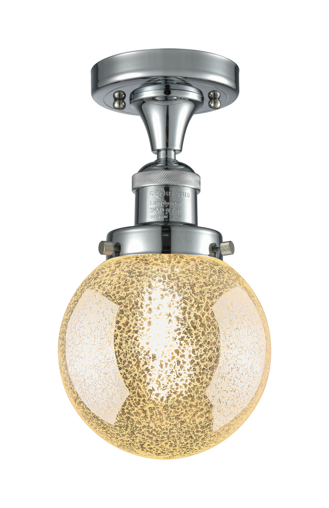 Beacon - 1 Light - 6 inch - Polished Chrome - Semi-Flush Mount