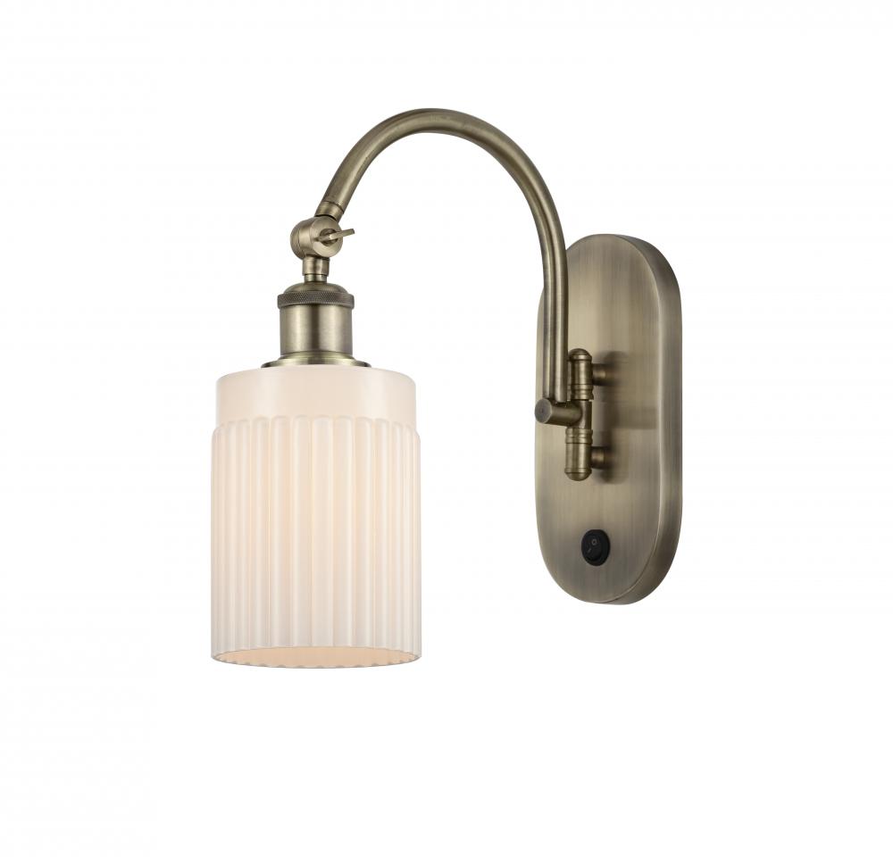 Hadley - 1 Light - 5 inch - Antique Brass - Adjustable Swing Arm