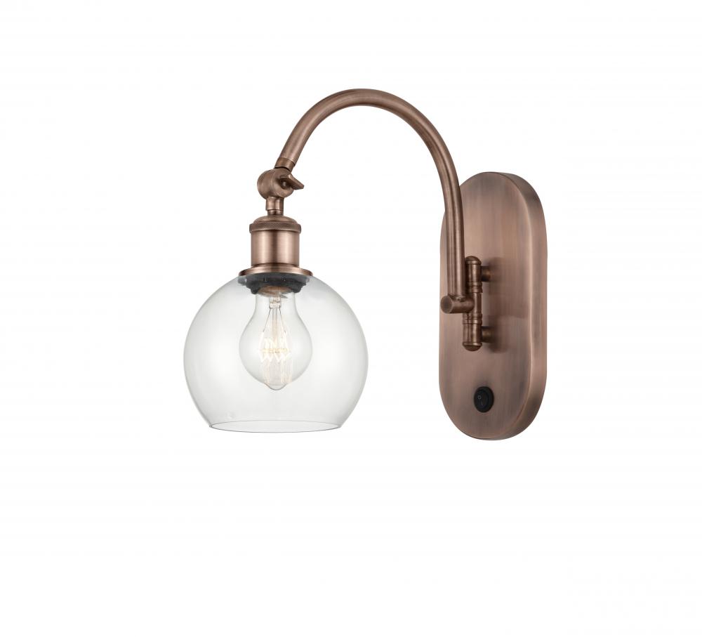 Athens - 1 Light - 6 inch - Antique Copper - Adjustable Swing Arm