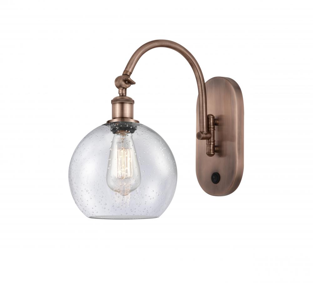 Athens - 1 Light - 8 inch - Antique Copper - Adjustable Swing Arm