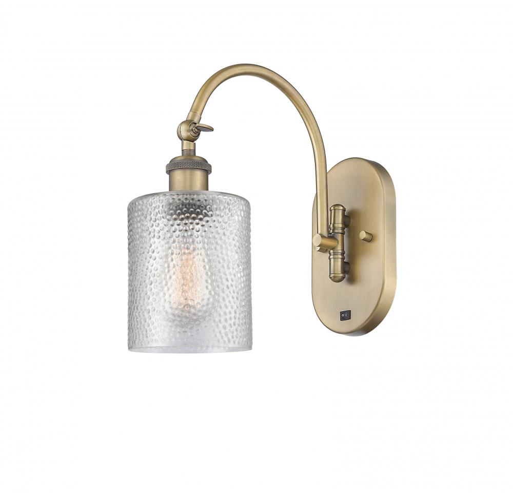 Cobbleskill - 1 Light - 5 inch - Brushed Brass - Adjustable Swing Arm