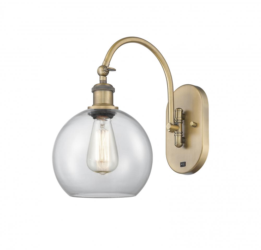 Athens - 1 Light - 8 inch - Brushed Brass - Adjustable Swing Arm